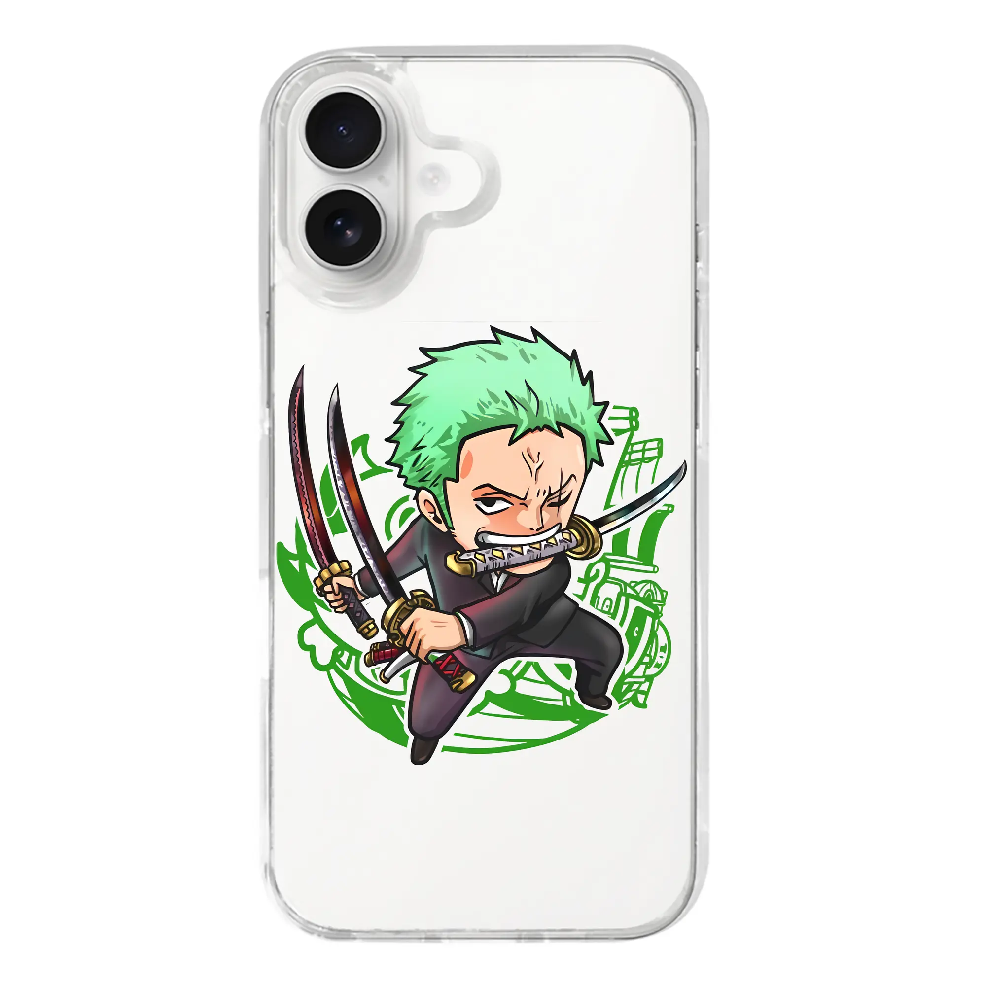 ワンピース グッズ ロロノア・ゾロ - iPhone 17シリーズ 透明スマホケース – 薄型・耐衝撃・精密フィット保護カバー